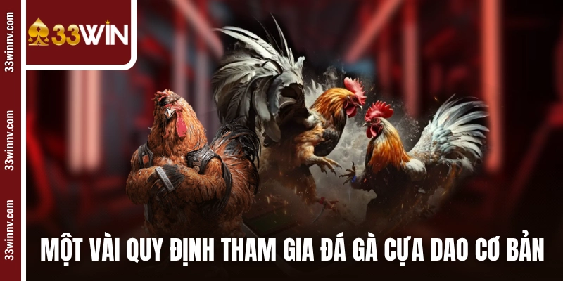Một vài quy định tham gia đá gà cựa dao cơ bản